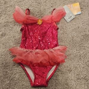 Disney Red and White Tulle Swimsuit